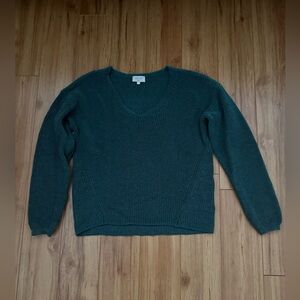 Gentle Fawn V Neck Sweater in Green